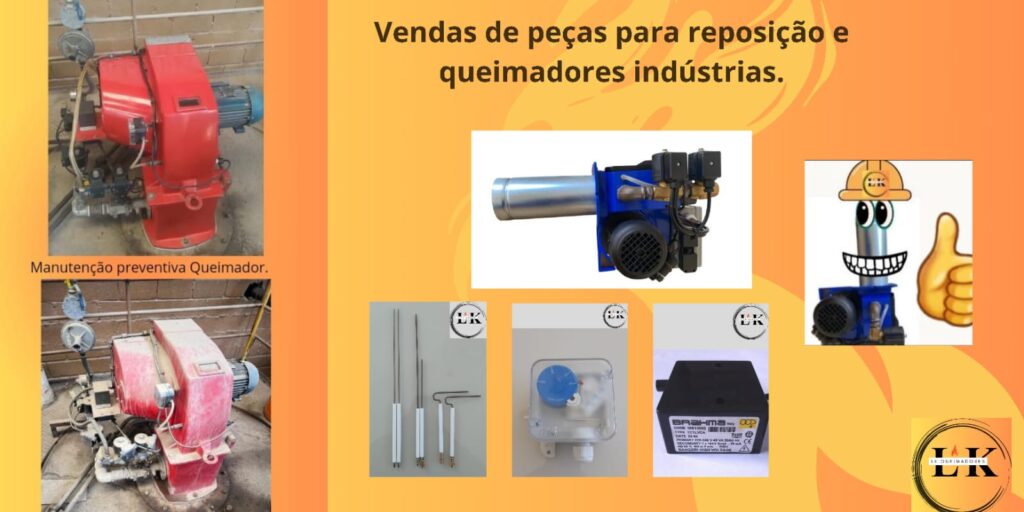 Vendas de peças queimadores industriais