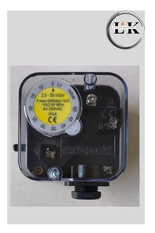 PRESSOSTATO DE GÁS ECONEX 2.5 - 50mbar