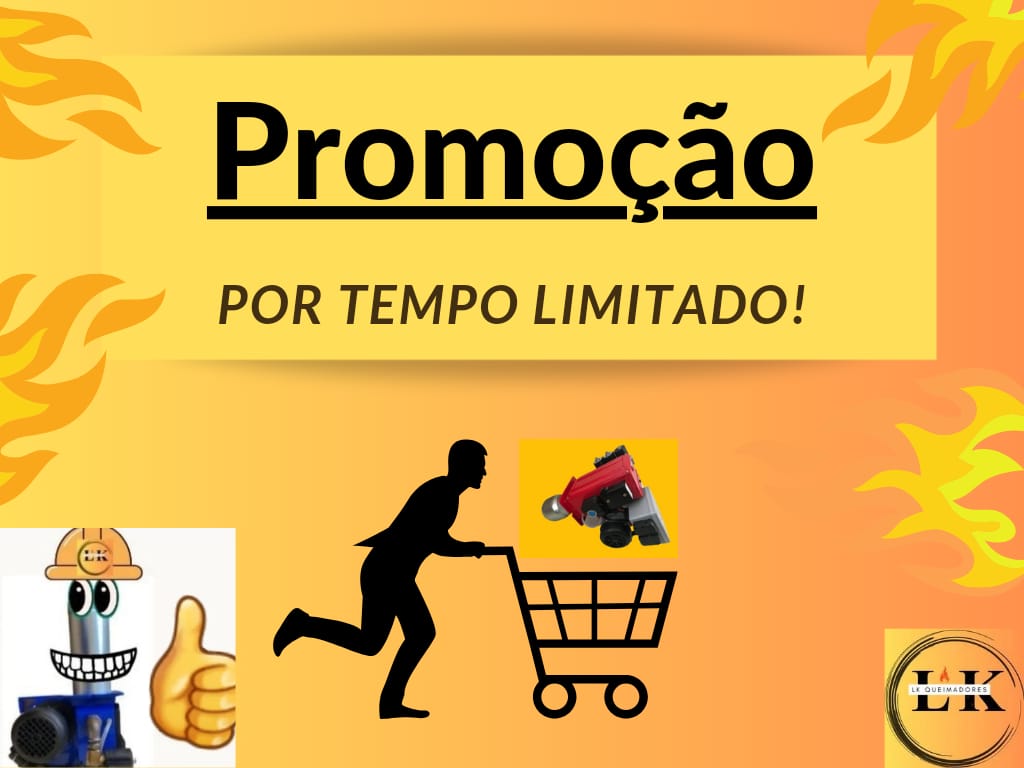 Promoção vendas de peças para reposição de queimadores industriais